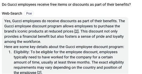 gucci discount policy|Gucci employee benefits.